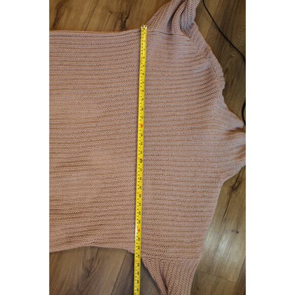 Aerie Taupe Chunky Knit Mock Neck Oversized Sweater Women Small | Fall | Winter - Picture 5 of 6